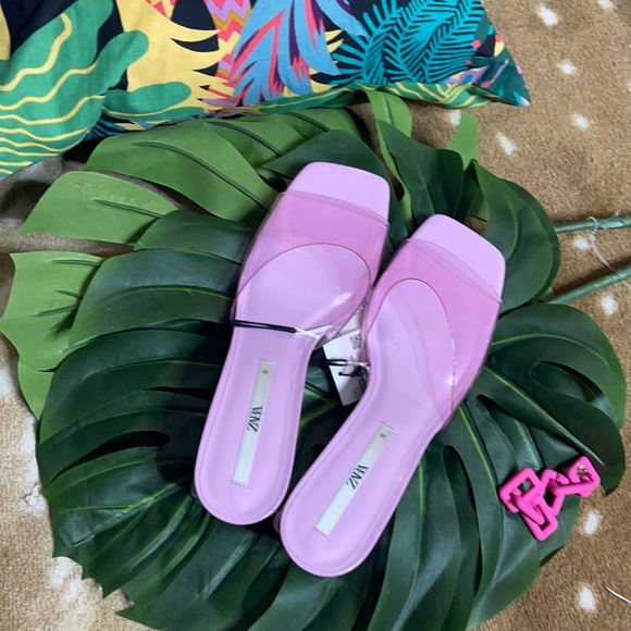 Pink Translucent Zara Wedge